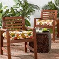 Fireworks Floral 20-inch Polyester Outdoor Chair Cushions (Set of 2)
