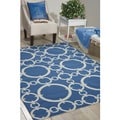 Waverly Sun and Shade Navy Rug (7'9 x 10'10)