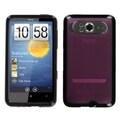 MYBAT Hot Pink/ Black Gummy Case for HTC HD7/ HD7S