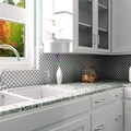 SomerTile 12x12-inch Victorian Matte White Porcelain Mosaic Tiles (Pack of 10)