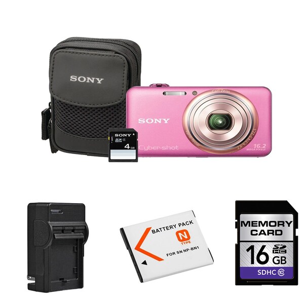 Sony Cyber-shot DSC-WX70 16MP Digital Camera Bundle