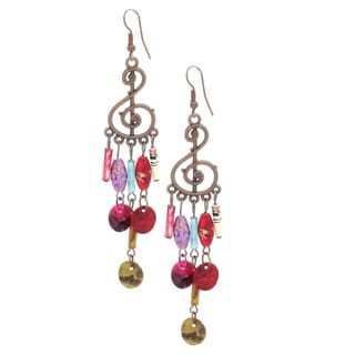 Bleek2Sheek Bohemian Music Note Dangle Earrings