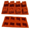 Squared Disk Cake 8-cavity Silicone Mold/ Baking Pan