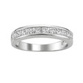 14k White Gold 3/4ct TDW Princess-cut Diamond Wedding Band (G-H, VS1-VS2)