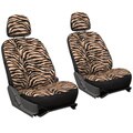 Zebra Bucket Seat Cover Set
