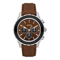 DKNY Men's Brown Calfskin Strap Chronograph Watch