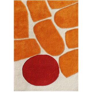 Handmade Alliyah Beige Blended Wool Area Rug (9 x 12)