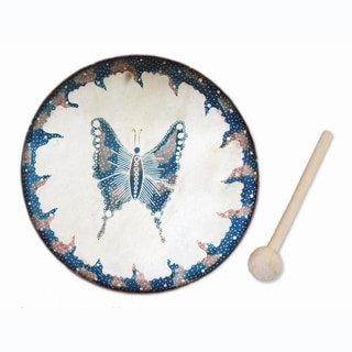 Handmade Butterfly Frame Drum (Indonesia)
