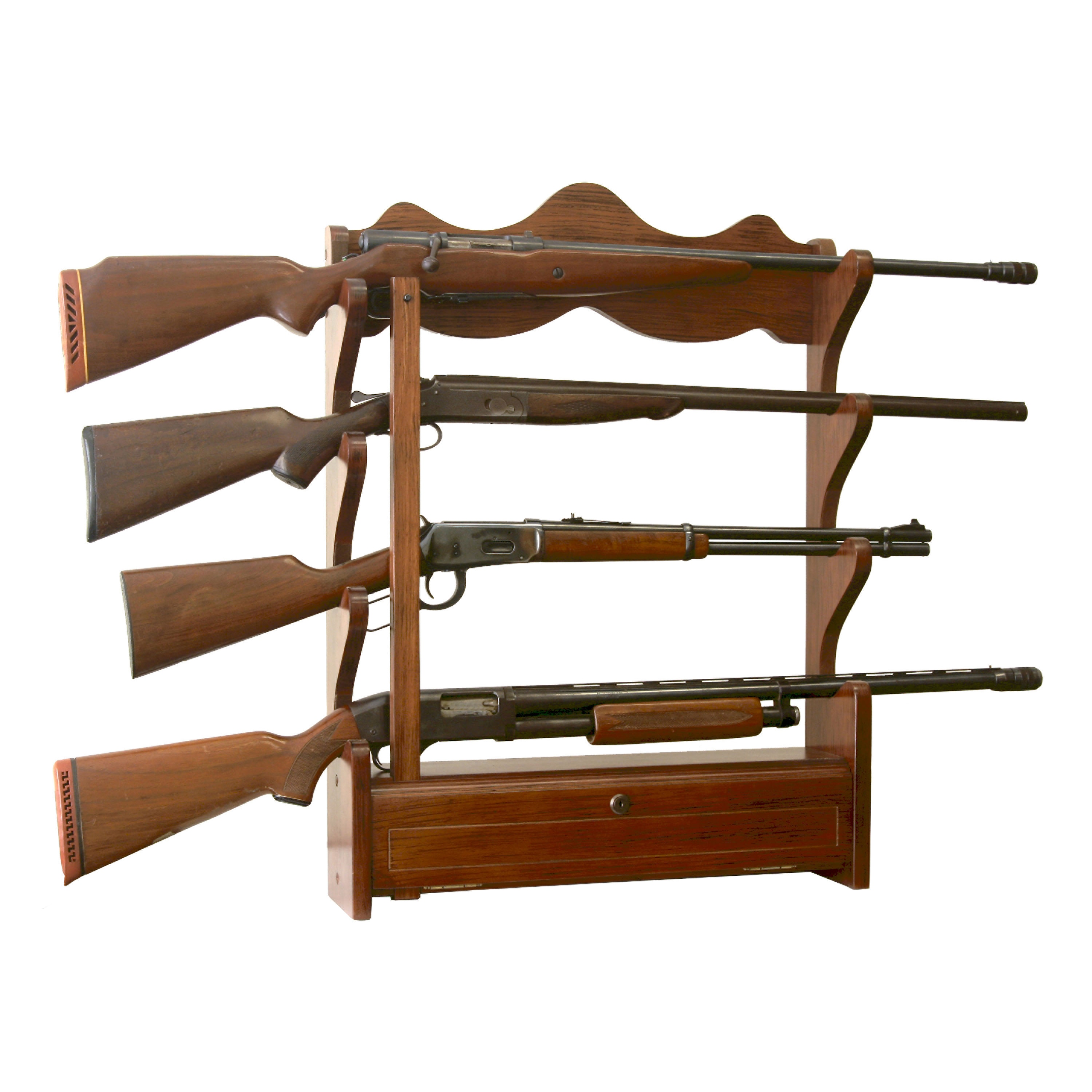 Wood 4-gun Wall Rack - Overstock Shopping - The Best Prices on Gun 