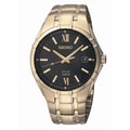 Seiko Men's Solar Gold-plated Stainless Steel Watch