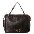 Miu Miu Black Pebbled Nappa Leather Messenger Bag