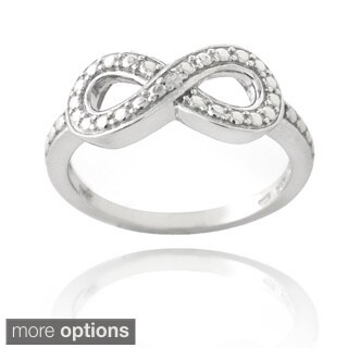 DB Designs Sterling Silver Diamond Accent Infinity Ring