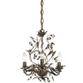 Transitional 3-light Mini Chandelier in English Bronze