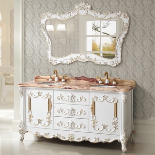 Legion Furniture 65-inch Marble Vanity Set