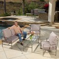 Christopher Knight Home Northrup Pipe 4-piece Outdoor Set
