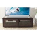 Safavieh Lincoln Dark Brown Sliding Door TV Cabinet