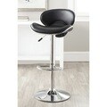 Safavieh Shambi Black Adjustable Height Swivel Bar Stool