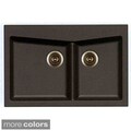 Ukinox Granite 60/ 40 Double-bowl Drop-in Topmount Sink