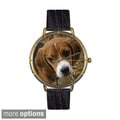 Whimsical Women's Beagle Photo Watch