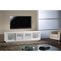 Contemporary White TV Stand Media Console