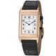 Jaeger-LeCoultre Men's 2782520 'Reverso GR' Silver Dial Rose Gold Strap Watch