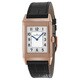 Jaeger-LeCoultre Men's 2782520 'Reverso GR' Silver Dial Rose Gold Strap Watch
