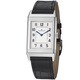 Jaeger-LeCoultre Men's 'Revreso GR' Silver Dial Leather Strap Watch