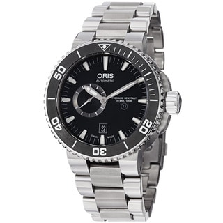 Oris Men's 'TT1 Diver' Black Dial Stainless Steel Automatic Watch