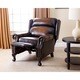 ABBYSON LIVING Vienna Hand Rubbed Top Grain Leather Pushback Recliner