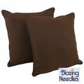 Blazing Needles 25-inch Twill Floor Pillows (Set of 2)