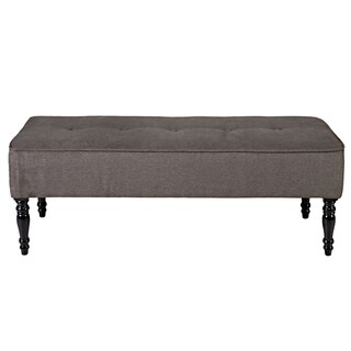 angelo:HOME Brighton Hill Parisian Smoky Gray Velvet Large Bench