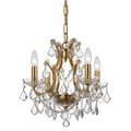 Filmore 4-light Antique Gold Chandelier