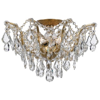 Filmore 5-light Antique Gold Semi Flush