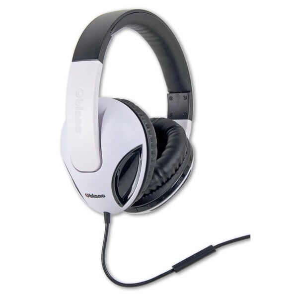 SYBA Multimedia Oblanc Cobra White Stereo Headphone W/In-line Microph
