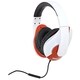 SYBA Multimedia Oblanc Shell (White/Red) Stereo Headphone w/In-line M