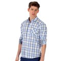 191 Unlimited Men's Slim Fit Plaid Woven Shirt