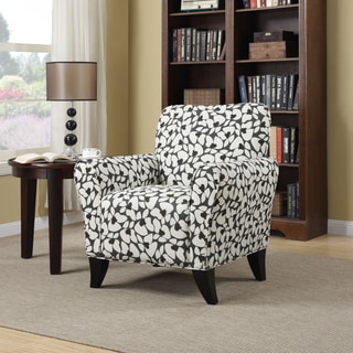Portfolio Seth Gray Modern Floral Curved Back Arm Chair