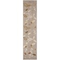 Martha Stewart Autumn Woods Grey Squirrel Wool/ Viscose Rug (2' 3 x 10')