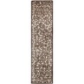 Martha Stewart Mosaic Wampum Purple Wool/ Viscose Rug (2' 6 x 10')