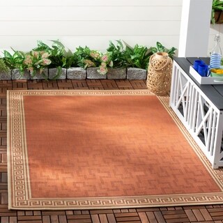 Martha Stewart Byzantium Terracotta/ Beige Indoor/ Outdoor Rug (8' x 11' 2)