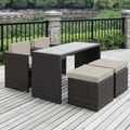 Portfolio Kenyon Valley Brown Wicker Indoor/ Outdoor 5-piece Dining Set 