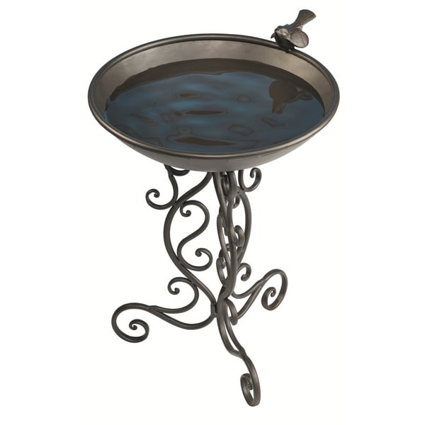 Ornate Metal Bird Bath
