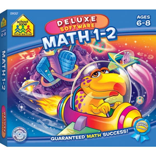 School Zone Deluxe Software Math 1-2 CD-Rom