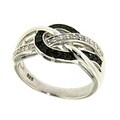 Sterling Silver 1/4ct TDW Diamond Love Knot Ring (H-I, I2-I3)
