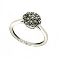 10k White 1/4ct TDW Diamond Flower Ring (H-I, I2-I3)