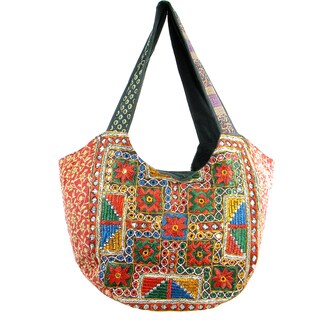 Handmade Tribal Style Banjara Hobo Bag (India)