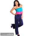 Stanzino Women's Plus Size Colorblock Strapless Jumpsuit
