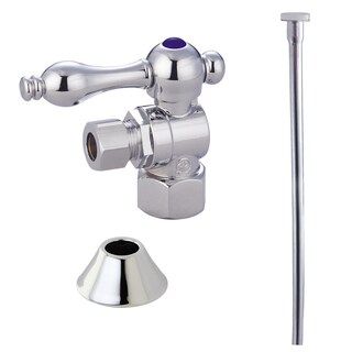 Decorative Chrome Toilet Brass Supply Kit-Image