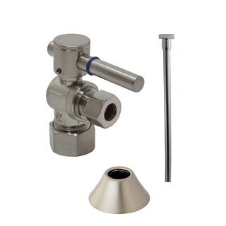 Decorative Classic Satin Nickel Toilet Supply Kit-Image