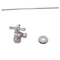 Decorative Polished Chrome Toilet Plumbing Supply Kit
